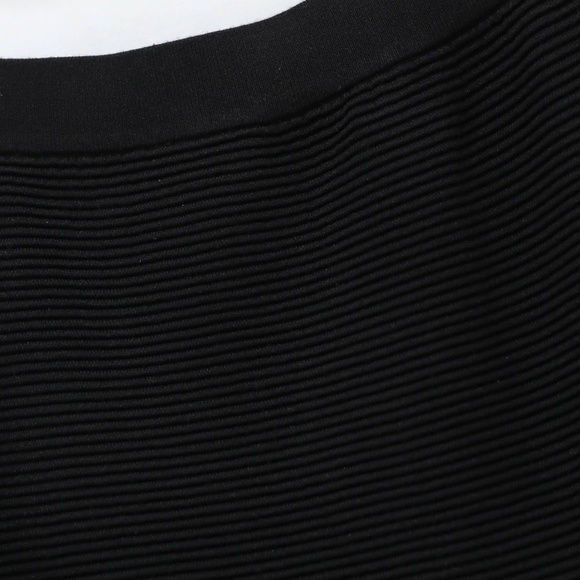 NWT Toni T column black midi skirt ribbed knit warm winter fall plus size 3X new - Picture 4 of 8